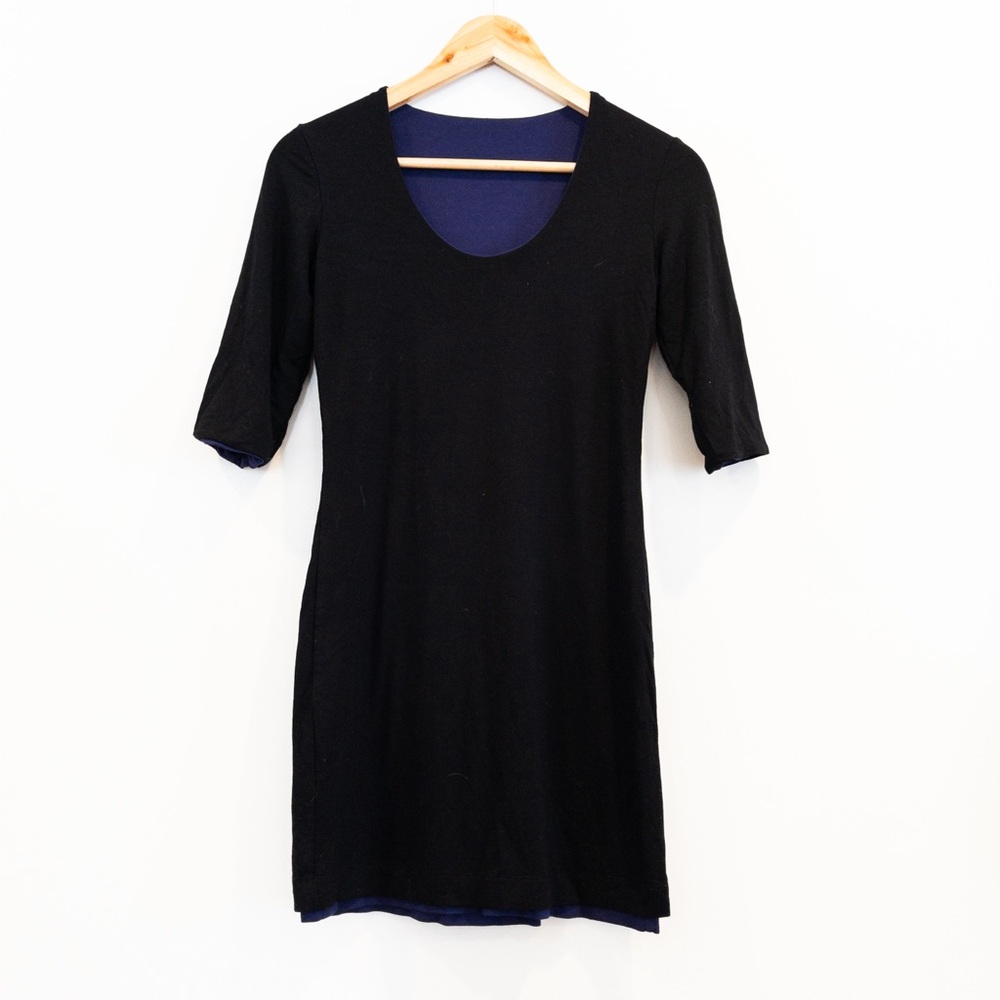 Only Hearts Helena Stuart Reversible Little Black Dress Scoop Neck Size Small